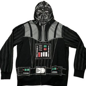 Star Wars Darth Vader Zip Up Front Hoodie Jacket Size Large 42/44